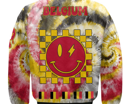 Belgium Bomber Jacket Custom Tie Dye Style