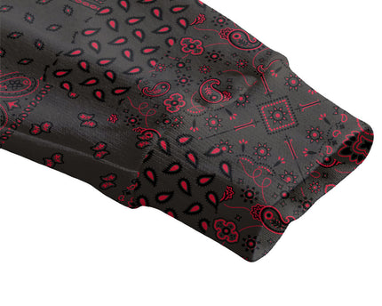 Belgium Fleece Cardigan Paisley Flag And Skull Style