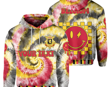 Belgium Hoodie Custom Tie Dye Style