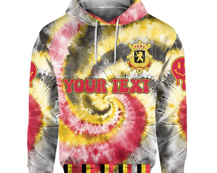 Belgium Hoodie Custom Tie Dye Style
