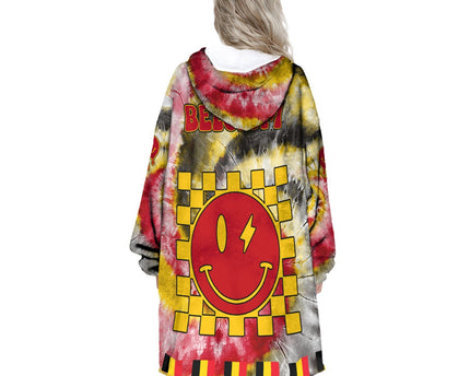 Belgium Hoodie Blanket Custom Tie Dye Style