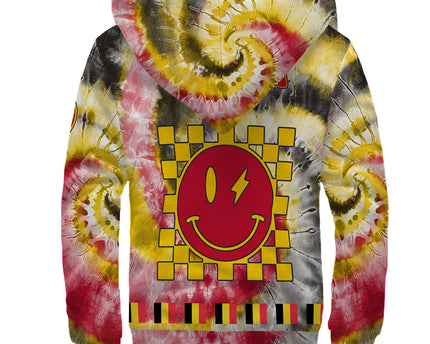 Belgium Sherpa Hoodie Custom Tie Dye Style