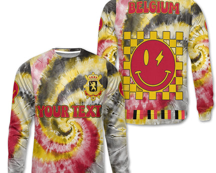 Belgium Sweatshirt Custom Tie Dye Style