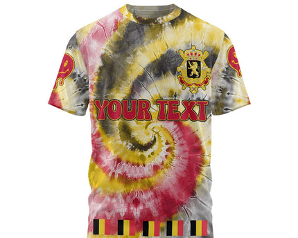 Belgium T Shirt Custom Tie Dye Style