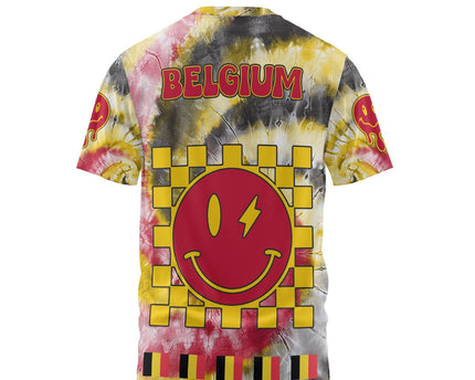 Belgium T Shirt Custom Tie Dye Style