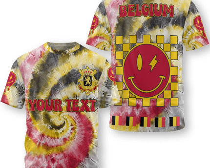 Belgium T Shirt Custom Tie Dye Style