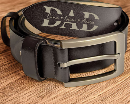 Father's Day Gifts, Belt Reminder We Love You For Dad - Personalized Engraved Leather Belt