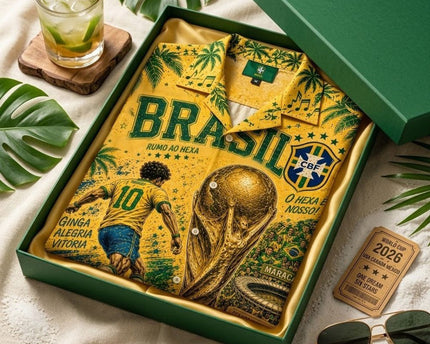 Brasil Seleção World Cup 2026 Limited Edition Hawaiian Shirt