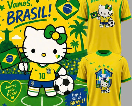 Brazil Soccer x Hello Kitty World Cup 2026 Limited Edition Shirt