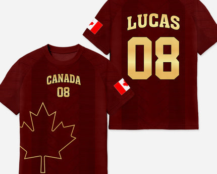 Canada National Team Soccer Jersey with Name - Custom Soccer Gifts