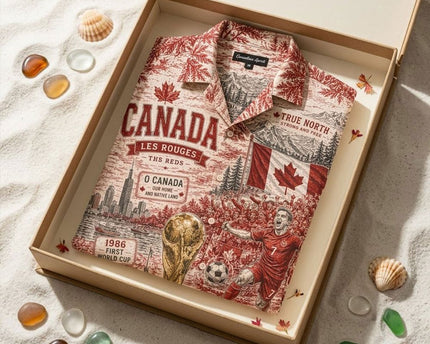 Canada Les Rouges World Cup 2026 Limited Edition Hawaiian Shirt