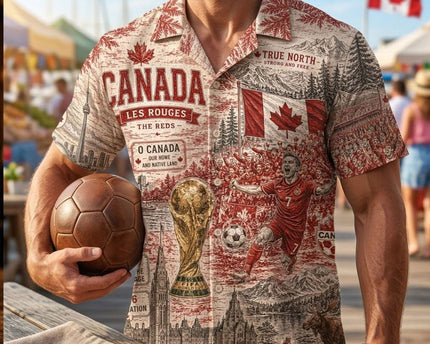 Canada Les Rouges World Cup 2026 Limited Edition Hawaiian Shirt