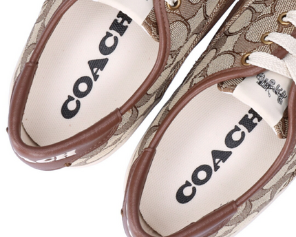 Men's Clip Low Top Khaki Sneakers