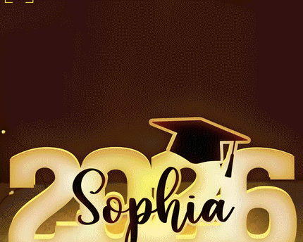 Class Of 2026 Graduation - Personalized Custom Shaped Light Box