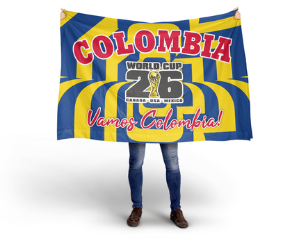 Colombia World Cup 2026 Football Supporter Flag