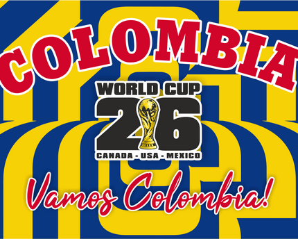 Colombia World Cup 2026 Football Supporter Flag
