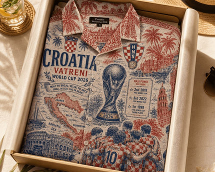 Croatia Vatreni World Cup 2026 Limited Edition Hawaiian Shirt