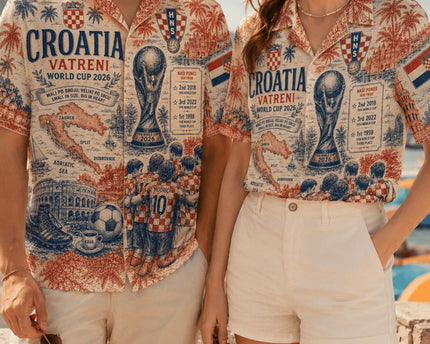 Croatia Vatreni World Cup 2026 Limited Edition Hawaiian Shirt