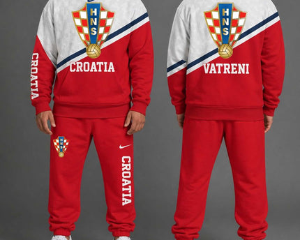 Croatia "Vatreni" World Cup 2026 Special Hoodie Jogger Set