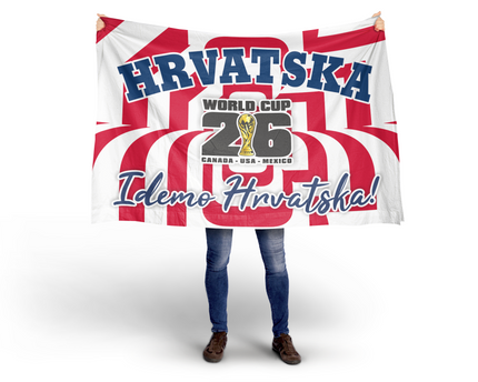 Croatia World Cup 2026 Football Supporter Flag