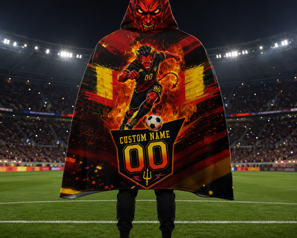 Custom Belgium 2026 Football Hooded Blanket Sport Style