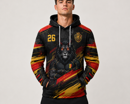 Custom Belgium 2026 Football Hoodie Sport Style