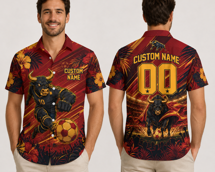 Custom Spain 2026 Football Hawaiian Shirt Island Vibe Style