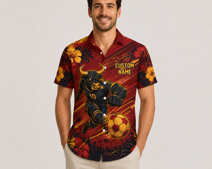 Custom Spain 2026 Football Hawaiian Shirt Island Vibe Style