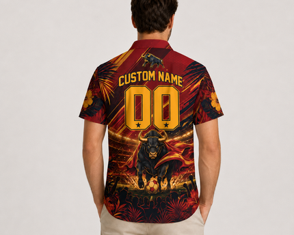 Custom Spain 2026 Football Hawaiian Shirt Island Vibe Style
