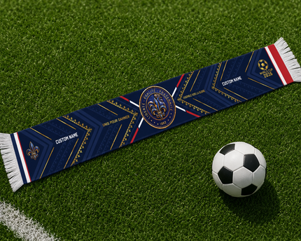 Custom France 2026 Football Scarf Sport Style
