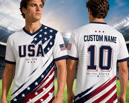 Custom National Soccer Jersey 2026 for Men Women Kids, Personalized Flag Design Name Number Gift for Fans Jerseys