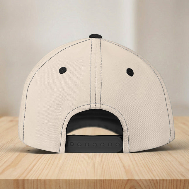 Dad Est Custom Photo Sketch Line Art Father's Day Gift For New Dad, Husband - Personalized Cap