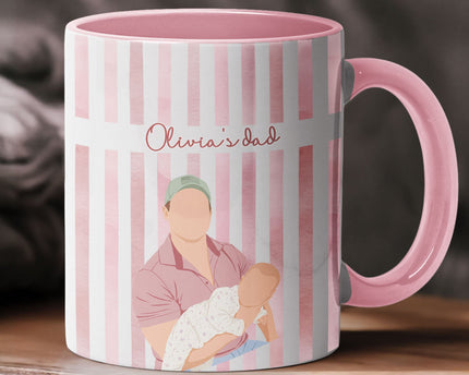 Custom Faceless Photo Art With Baby - Personalized Mug