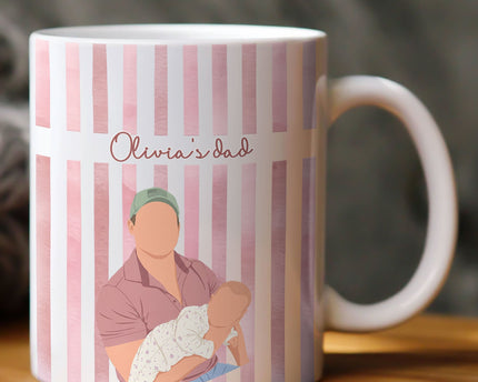 Custom Faceless Photo Art With Baby - Personalized Mug