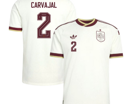 Dani Carvajal Spain National Team 2026 Away Jersey - White