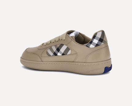 Men’s Burberry Leather Check Terrace Beige Sneakers
