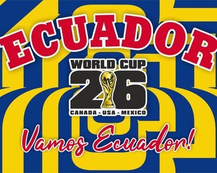 Ecuador World Cup 2026 Football Supporter Flag