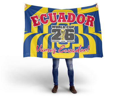 Ecuador World Cup 2026 Football Supporter Flag