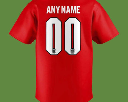 England National Football Team World Cup 2026 Red Baseball Jersey