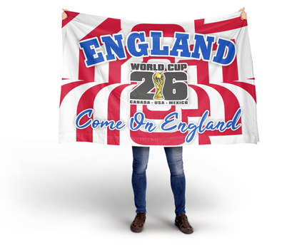 England World Cup 2026 Football Supporter Flag