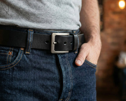 Congrats On Being My Husband You Lucky Bastard - Personalized Engraved Leather Belt