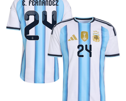 Exequiel Palacios Argentina National Team 2026 Home Jersey - White