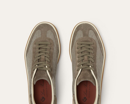 Men's Loro Piana Tennis Walk Wheat Stitch Sneakers