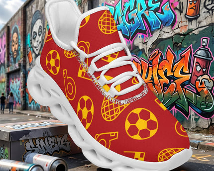 Custom Spain 2026 World Cup Sneakers DIY Country Flag Running Shoes