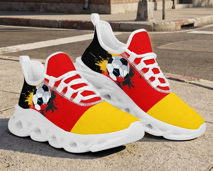 Custom Germany 2026 World Cup Jersey Sneakers Sports Shoes and Hat Combo Offer - Black/Yellow