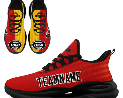 Custom Germany 2026 World Cup Jersey Sneakers Sports Shoes and Hat Combo Offer - Red/Yellow