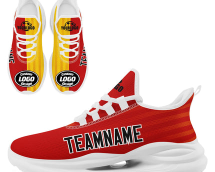 Custom Germany 2026 World Cup Jersey Sneakers Sports Shoes and Hat Combo Offer - Red/Yellow