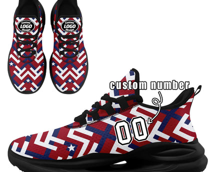 Custom United States 2026 World Cup Jersey Sneakers and Hat Combo