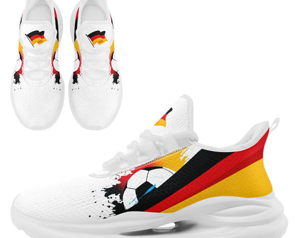 Custom Germany 2026 World Cup Jersey Sneakers Sports Shoes and Hat Combo Offer - White/Black