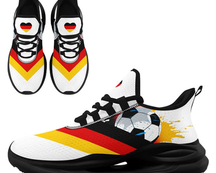 Custom Germany 2026 World Cup Jersey Sneakers Sports Shoes and Hat Combo Offer - White/Red